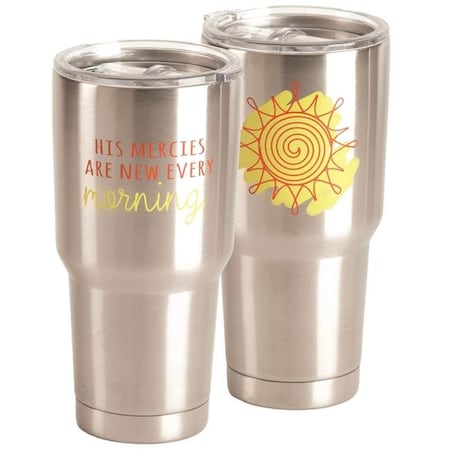 Dicksons SSTUM-48 30 Oz Tumbler His Mercies Are - Stainless Steel